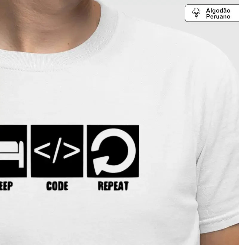 ESCR #02 - Eat, Sleep, Code, Repeat - CAMISETA 530510